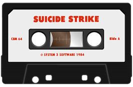 Cartridge artwork for Suicide Strike on the Commodore 64.