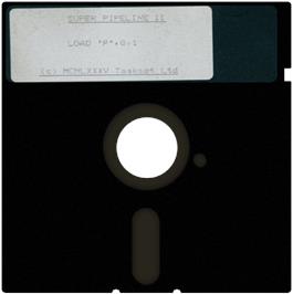 Cartridge artwork for Super Pipeline 2 on the Commodore 64.