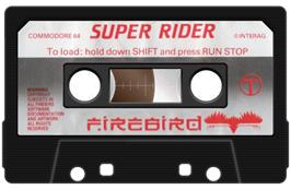 Cartridge artwork for Super Rider on the Commodore 64.