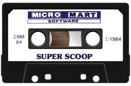 Cartridge artwork for Super Scoop on the Commodore 64.