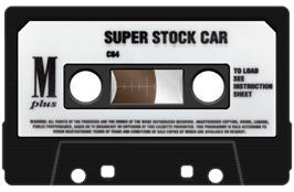 Cartridge artwork for Super Stock Car on the Commodore 64.