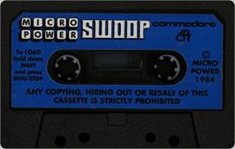 Cartridge artwork for Swoop (Micro Power) on the Commodore 64.
