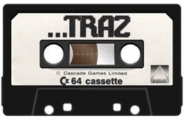 Cartridge artwork for TRAZ on the Commodore 64.