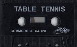 Cartridge artwork for Table Tennis Manager on the Commodore 64.