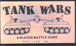 Cartridge artwork for Tank Wars (1990) on the Commodore 64.