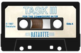 Cartridge artwork for Task 3 on the Commodore 64.