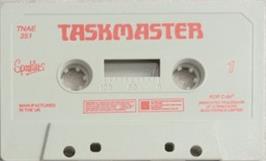 Cartridge artwork for Taskmaster on the Commodore 64.