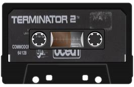 Cartridge artwork for Terminator 2 - Judgment Day on the Commodore 64.