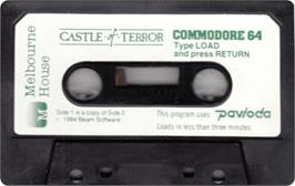 Cartridge artwork for Terror Castle on the Commodore 64.