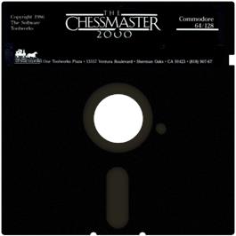 Cartridge artwork for The Chessmaster 2000 on the Commodore 64.