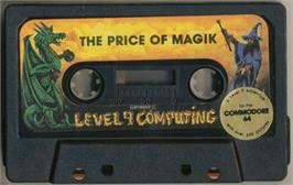 Cartridge artwork for The Price of Magik on the Commodore 64.