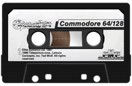 Cartridge artwork for Thundercats on the Commodore 64.