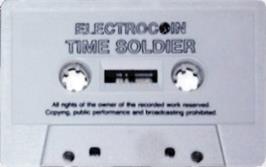 Cartridge artwork for Time Soldier on the Commodore 64.
