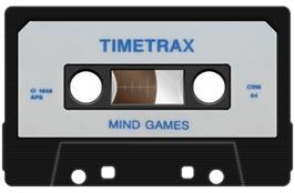 Cartridge artwork for Time Trax on the Commodore 64.