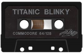 Cartridge artwork for Titanic Blinky on the Commodore 64.