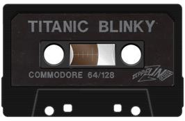 Cartridge artwork for Titanic Blinky on the Commodore 64.