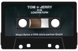 Cartridge artwork for Tom And Jerry on the Commodore 64.