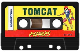 Cartridge artwork for Tomcat on the Commodore 64.