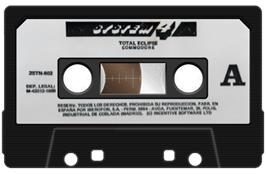 Cartridge artwork for Total Eclipse on the Commodore 64.