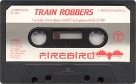 Cartridge artwork for Train Robbers on the Commodore 64.