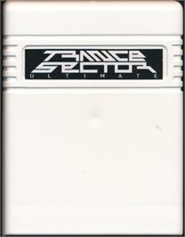 Cartridge artwork for Trance Sector on the Commodore 64.