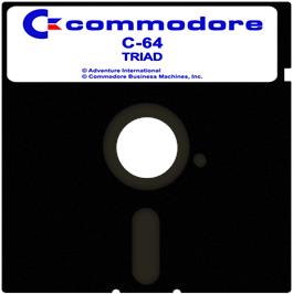 Cartridge artwork for Triad on the Commodore 64.