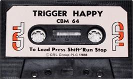 Cartridge artwork for Trigger Happy on the Commodore 64.