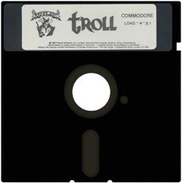 Cartridge artwork for Troll on the Commodore 64.