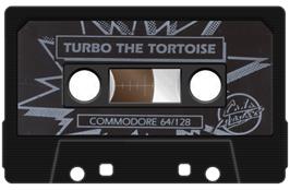Cartridge artwork for Turbo The Tortoise on the Commodore 64.