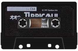 Cartridge artwork for Turrican II: The Final Fight on the Commodore 64.