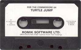 Cartridge artwork for Turtle Jump on the Commodore 64.