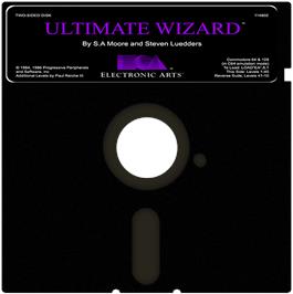 Cartridge artwork for Ultimate Wizard 2 on the Commodore 64.