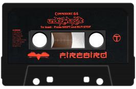 Cartridge artwork for Underwurlde on the Commodore 64.