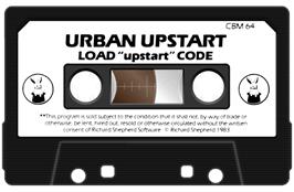 Cartridge artwork for Urban Upstart on the Commodore 64.