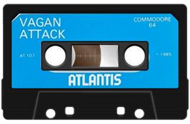 Cartridge artwork for Vagan Attack on the Commodore 64.