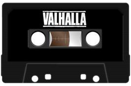 Cartridge artwork for Valhalla on the Commodore 64.