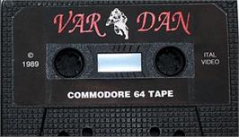 Cartridge artwork for Vardan on the Commodore 64.