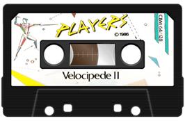 Cartridge artwork for Velocipede 2 on the Commodore 64.