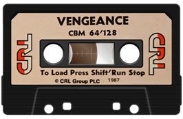 Cartridge artwork for Vengeance on the Commodore 64.