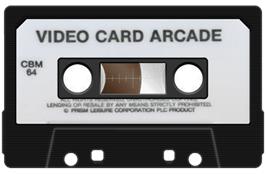 Cartridge artwork for Video Card Arcade on the Commodore 64.