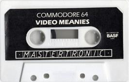 Cartridge artwork for Video Meanies (1995) on the Commodore 64.
