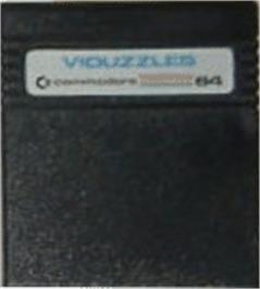 Cartridge artwork for Viduzzles on the Commodore 64.