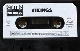 Cartridge artwork for Vikings, The on the Commodore 64.