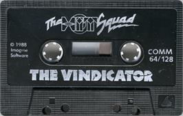 Cartridge artwork for Vindicator, The on the Commodore 64.
