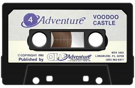 Cartridge artwork for Voodoo Castle on the Commodore 64.