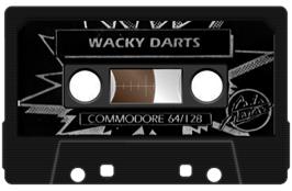 Cartridge artwork for Wacky Darts on the Commodore 64.
