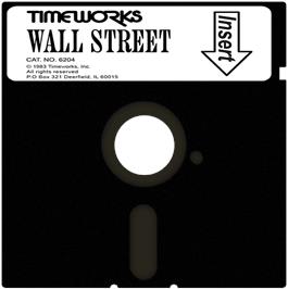 Cartridge artwork for Wall Street on the Commodore 64.