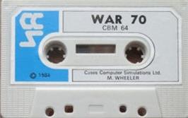 Cartridge artwork for War 70 on the Commodore 64.