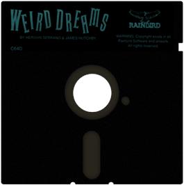 Cartridge artwork for Weird Dreams on the Commodore 64.