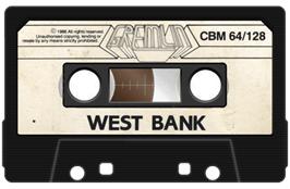 Cartridge artwork for West Bank on the Commodore 64.